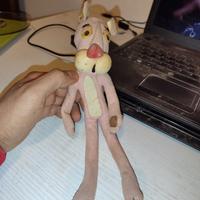 Pupazzo vintage pantera rosa panno