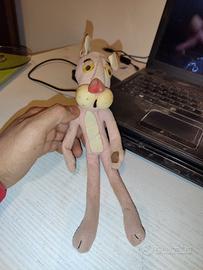 Pupazzo vintage pantera rosa panno