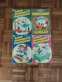 LOTTO ALMANACCHI TOPOLINO VINTAGE