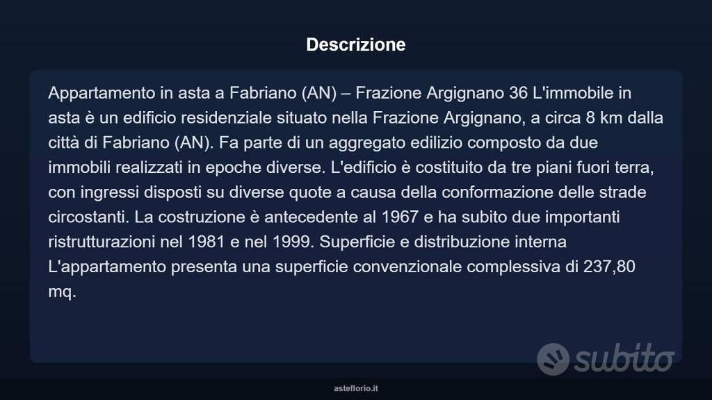 Appartamento – Fabriano, Ancona - Vista 3