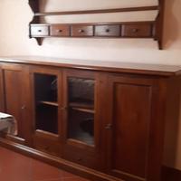 Piattaia e Credenza in legno massiccio