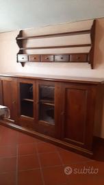 Piattaia e Credenza in legno massiccio