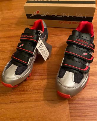 SCARPE BICI  MTB JASON JAT  PEDALI SGANCIO RAPIDO