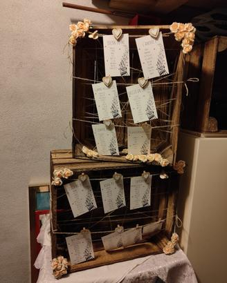 Cassette in legno stile vintage