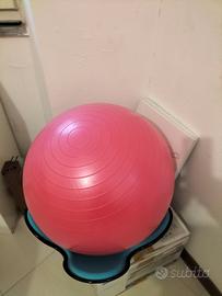 palla fitness 55 cm circa diametro con fodera 