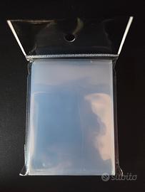 pacco da 100 sleeves bustine trasparenti per carte