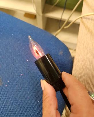 8 Lampadine Fuoco Tremolante per presepi