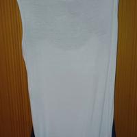 top donna bianco e blu 