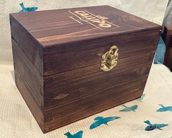 Coppia di Scatole in Legno Callipo con Chiusura