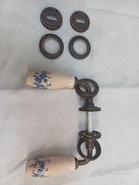 MANIGLIE PORTE IN CERAMICA DIPINTE