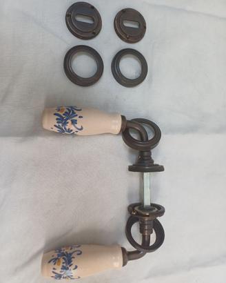 MANIGLIE PORTE IN CERAMICA DIPINTE