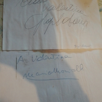 Autografi  Mario Monicelli e Gigi Sabani