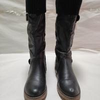 Stivali invernali donna 38 pelle nera