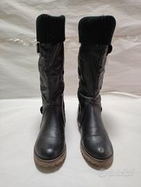Stivali invernali donna 38 pelle nera