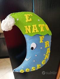 Bomboniere con ricamo Nascita Cerimonia Segnaposto