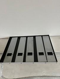 Set di 5 placche avvolgere tapparelle Olivari inox