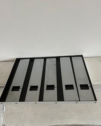 Set di 5 placche avvolgere tapparelle Olivari inox