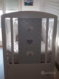 Lettino con sponda a scomparsa Foppapedretti Lovel