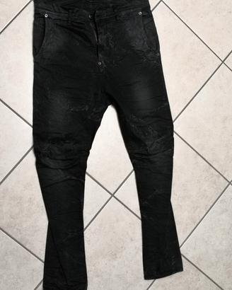 Pantaloni Imperial cavallo basso grigio e nero. 