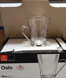 X6 tazze thè/caffè Oslo 22cl Bormioli Rocco
