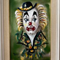 Dipinto di Romano Mussolini, “Pagliaccio”
