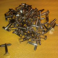 Findings 20 supporti clip gemelli camicia cromati