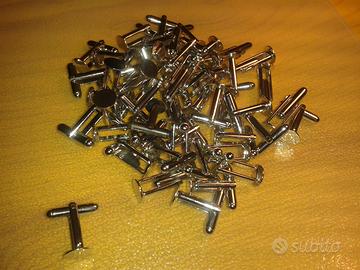 Findings 20 supporti clip gemelli camicia cromati