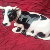 vintage mucca porcellana no Capodimonte 