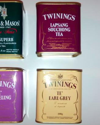 Scatole metalliche tè "Twinings" anni '90