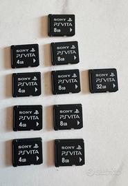 Lotto sd ufficiali ps vita ( 4 / 8 / 16 / 32 gb)