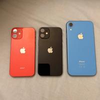 iphone 12 Mini Rosso, iPhone 12 Mini Nero e XR