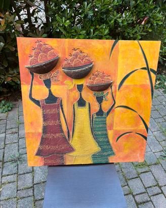 Quadro stile africano 70x70