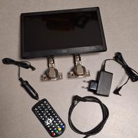 TV LCD 12 VOLT 10 POLLICI CON ANTENNA CAMPER BARCA