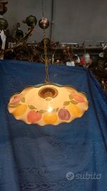 Plafoniera In Ceramica Anni 60 Vintage Lampada Cuc