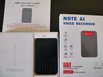 Registratore vocale con AI e APP gratuita