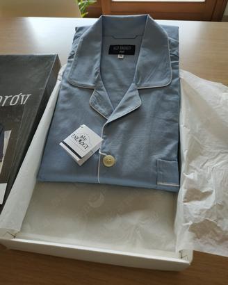 pigiama uomo cotone azzurro 