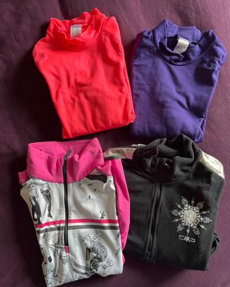 Maglie termiche sci bambina 10 anni
