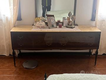 armadio, comó e letto vintage