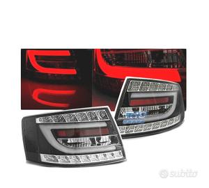 FARI LED PER AUDI A6 C6 SEDAN 04-08 NERI LED 6PIN