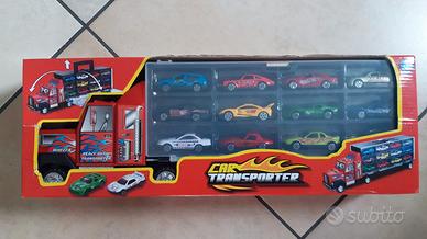 camion bisarca con 12 automobili