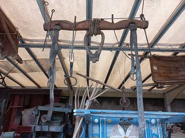 Antico Giogo Bestiame Civiltà Contadina