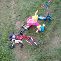 bici triciclo e monopattino 