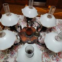 Lampadario a 6 luci ideale per taverne