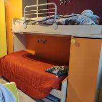 cameretta completa con armadio a cabina