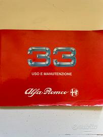 Manuale Uso e Manutenzione Alfa Romeo 33