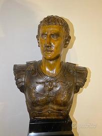 Busto in bronzo “Cesare” di Vincenzo Cinque