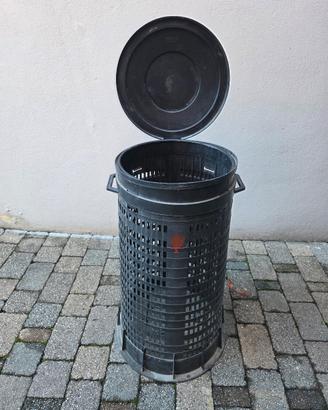 Pattumiera tonda esterno 110lt