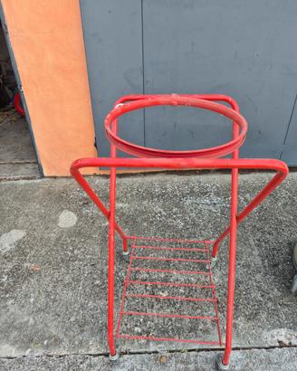Carrello portasacco professionale in metallo con r