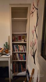 Libreria Ikea HEMNES legno massello bainco