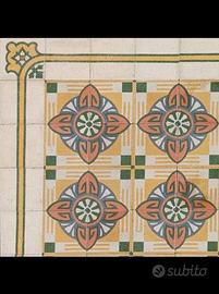 Elegante tappeto di graniglie d'epoca, lotto 11 mq